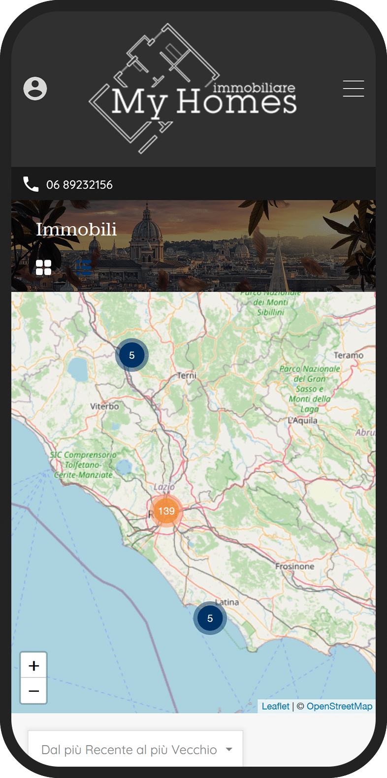 Device Phone immobili myhomes