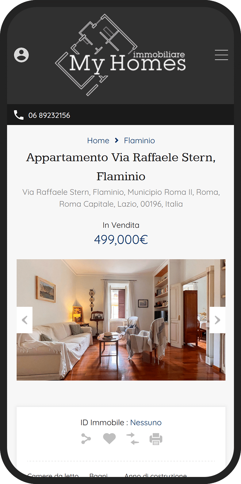 Device Phone sezione myhomes